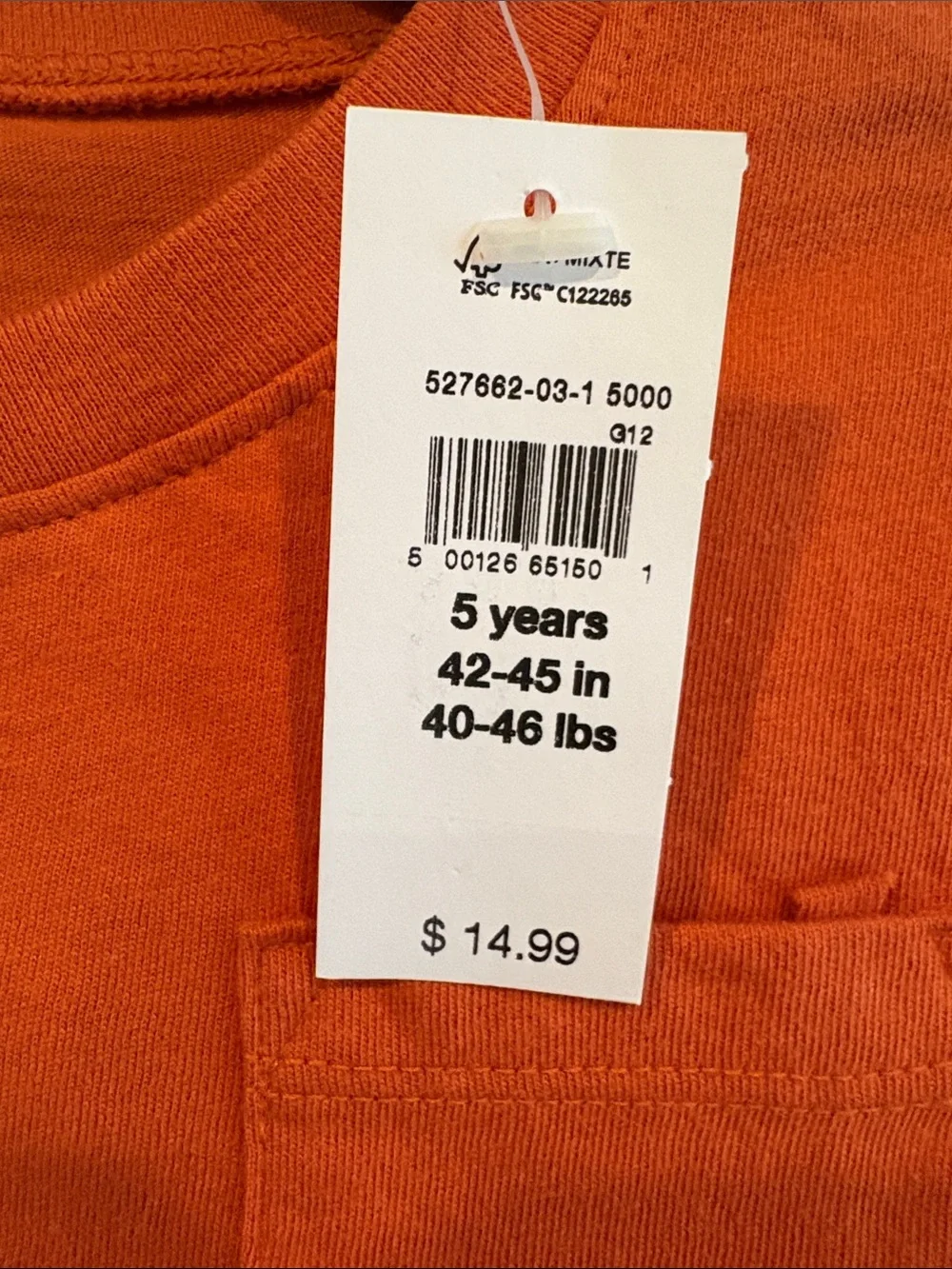 GAP vibrant orange
